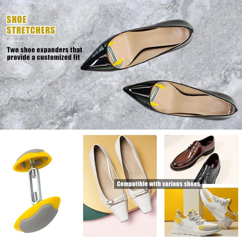 YRMJ Mini Shoe Stretchers for Wide Feet, Shoe Wider Anti-Slip Expander Adjustable Men Women Shoes Plastic Surgery - Image 3